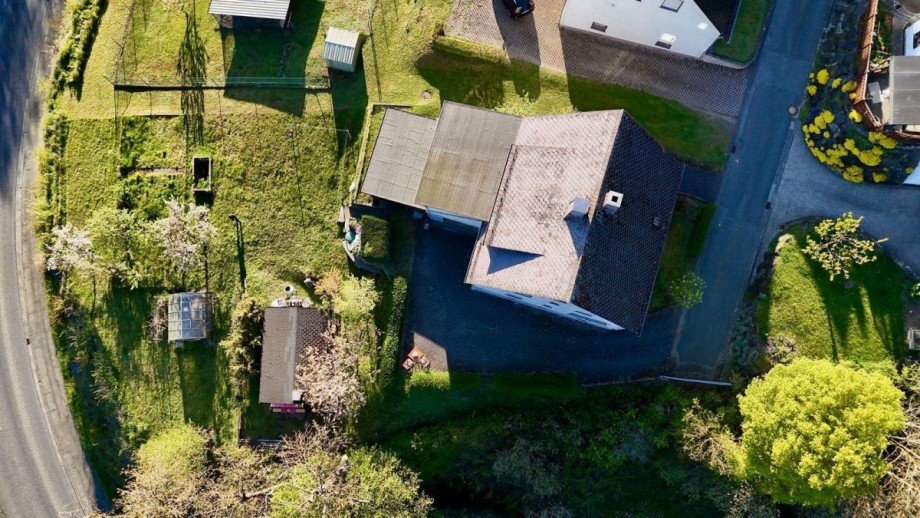 Vogelperspektive Einfamilienhaus Angelburg