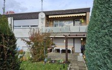 Blick auf Terrasse Reihenendhaus in ruhiger Lage von Langg�ns - Garten, Terrasse und flexible Nutzung