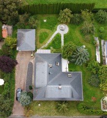 Vogelperspektive Traumhaus - Villa in Am�neburg kaufen - Mit zwei separaten Wohneinheiten -