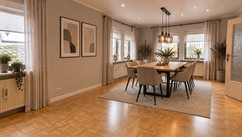 Wohnzimmer / Essen Einfamilienhaus Biedenkopf