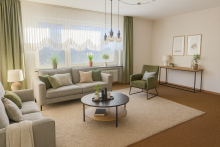 KI-generiert - Wohnzimmer Viel Raum f�r Ideen - attraktives Anwesen mit Doppelgarage - KEINE zus�tzliche K�uferprovision