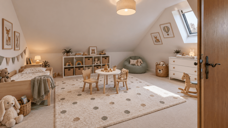 Kinderzimmer KI Dachgeschoss Einfamilienhaus Biedenkopf