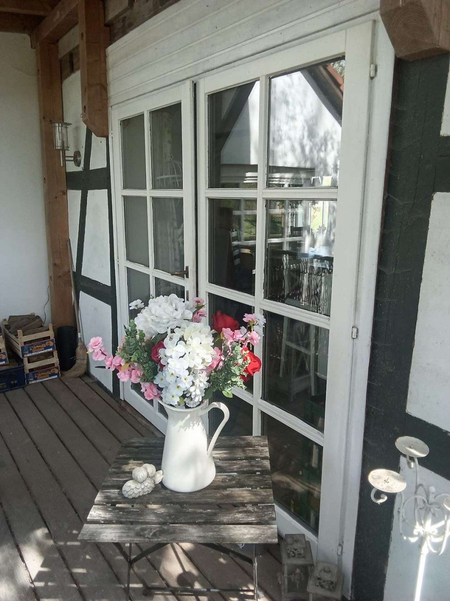 Balkon K�che 1. OG Haus Wohratal