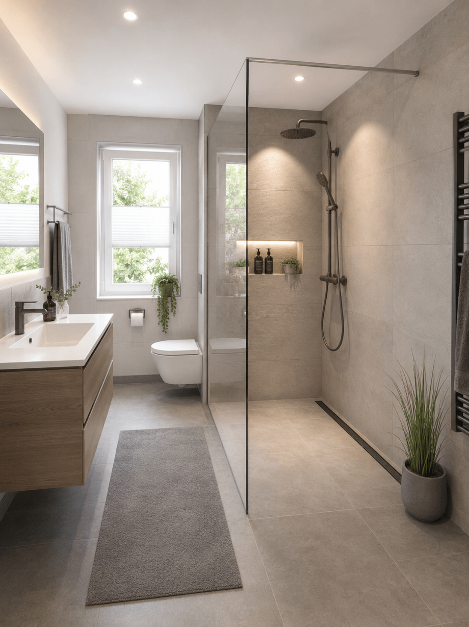 Badezimmer KI Einfamilienhaus Angelburg